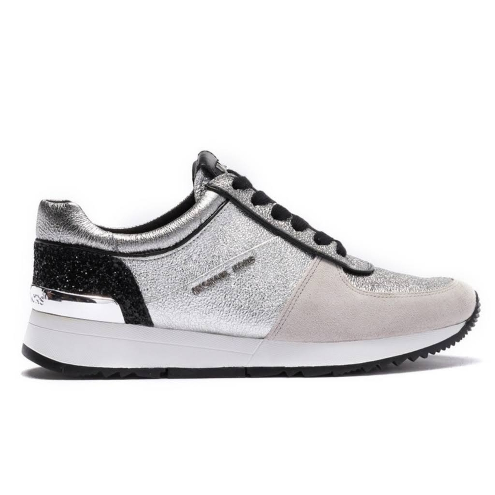 Allie Metallic Leather and Suede Sneaker - Picture 2 of 5